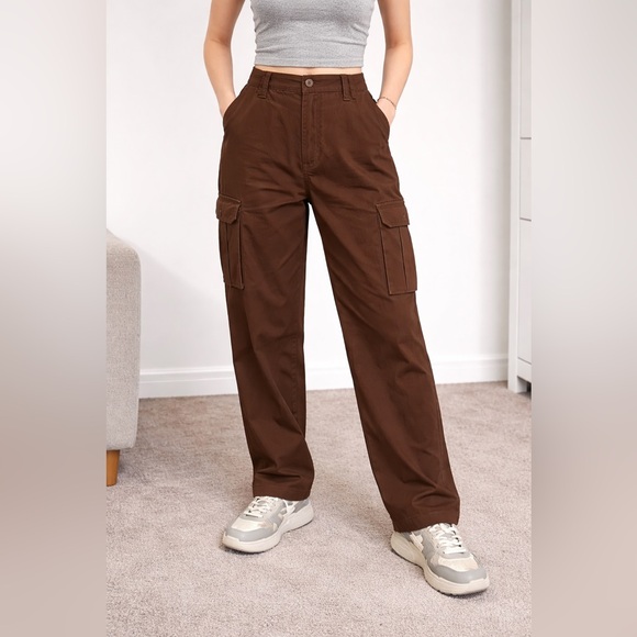 Brown Cargo Pants - Picture 5 of 5